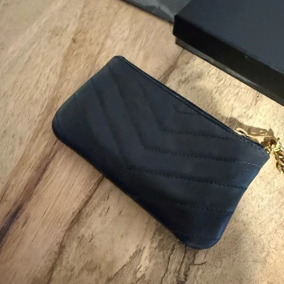 Saint Laurent Black Zippered Pouch - Picture 2 of 5